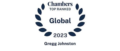 Gregg Johnston - Top ranked in - Chambers Global 2023